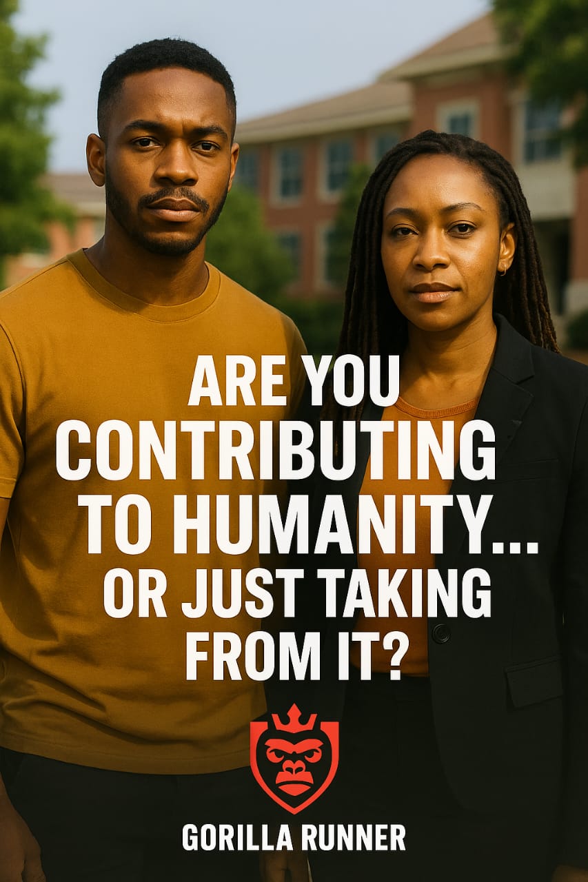 ARE YOU CONTRIBUTING TO HUMANITY… OR JUST TAKING FROM IT?