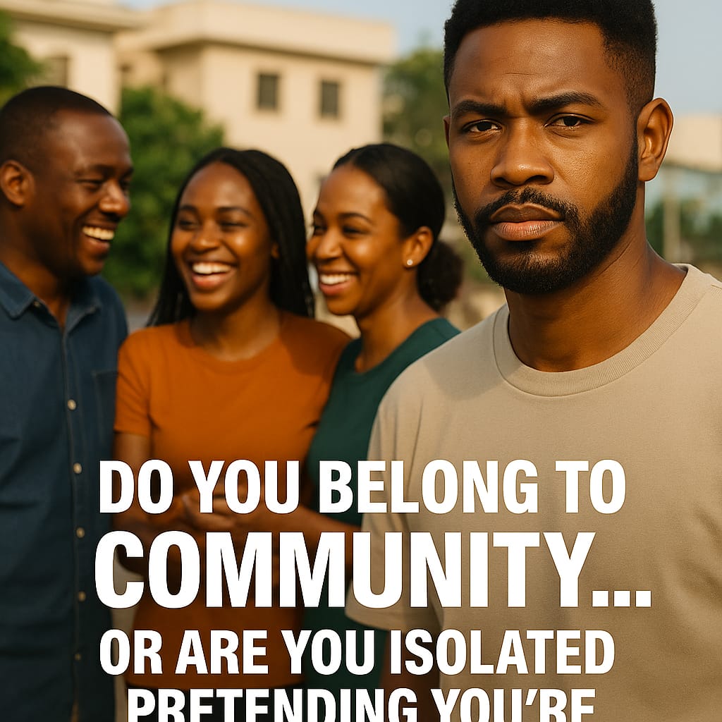 DO YOU BELONG TO COMMUNITY… OR ARE YOU ISOLATED PRETENDING YOU'RE INDEPENDENT?